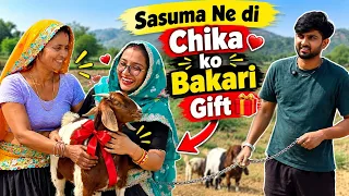 सासू माँ मेरे पहले करवाचौथ पर देगी बकरी gift 🎁 में 😂#chikayadavvlog #familyvlog