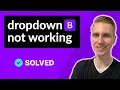 Bootstrap 5 dropdown not working SOLVED