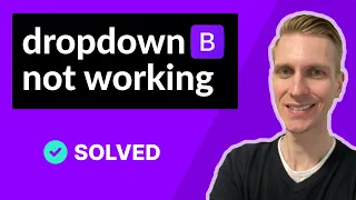 Bootstrap 5 dropdown not working SOLVED