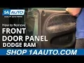 How To Remove Front Door Panels 94-01 Dodge Ram