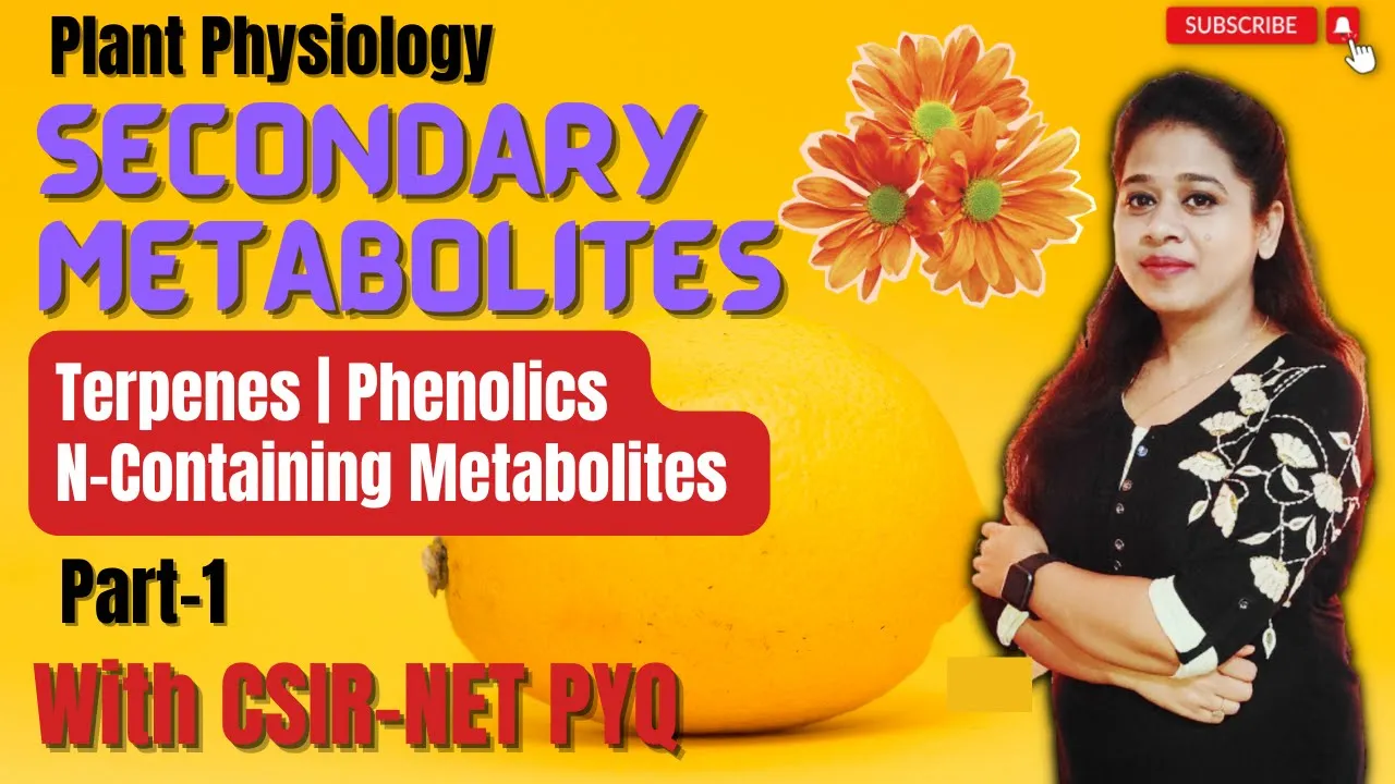 Secondary Metabolites -1 | Secondary Metabolites in Plants | Plant Secondary Metabolites CSIR NET