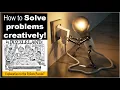 How to SOLVE problems CREATIVELY Thinking outside the Box 9 Dots Puzzle solution explained