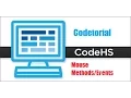 Codetorial Mouse Methods