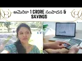 1 Crore Savings USA Salary and Savings AmericaMissamma