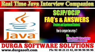 Java Interview Companion How to compare two arrays