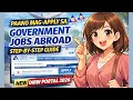 PAANO MAG APPLY NG WORK PA-ABROAD SA POEA BAGONG DMW PORTAL 2026 GOVERNMENT TO GOVERNMENT HIRING