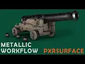 Metallic Workflow using PXRsurface - Renderman