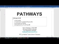 Pathways 101