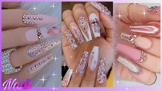 HERMOSOS DISENOS DE UNAS EN TENDENCIA Unas con piedras UNAS ACRILICAS Unas de moda