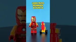 LEGO Iron Man & His Clumsy Sidekick Dum-E! 🤖🔥 Set 76310 Minifig Duo! #legomarvel #ironman  #lego