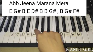 sathiya tune kya kiya full keyboard tutorial with notes love salman khan revathi 