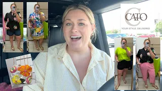 THE MOST PERFECT PULL-ON DENIM SHORTS Cato Fashions plus size try-on
