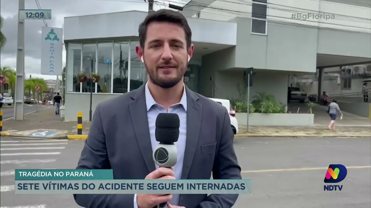 Seguem internadas as vítimas do acidente envolvendo ônibus de Santa Catarina