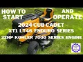 How to Start and Operate Cub Cadet LT46 XT1 Enduro Series Lawn Tractor