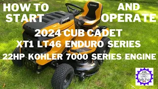 How to Start and Operate Cub Cadet LT46 XT1 Enduro Series Lawn Tractor