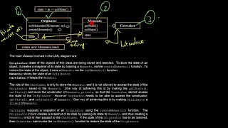 UNISA - COS3711 Memento Design Pattern intro