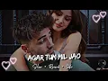 Lagu Agar Tum Mil Jao Song Lofi || Slow + Reverb + Lofi || #lofi #hindisong