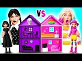 Download Lagu Chúng Tôi Xây Dựng Ngôi Nhà Búp Bê Tuyệt Vời | Thử thách Wednesday vs Enid Funny Funny