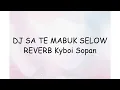 Download Lagu DJ SA TE MABUK SELOW REVERB Kyboi Sopan | Lyrics Video