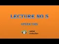 Java programming Lecture No 5 Operators