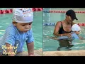 Skai Jackson s Mom Kiya Gives Grandson Ksai Swimming Lessons