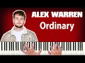 Download Lagu Alex Warren - Ordinary - PIANO TUTORIAL