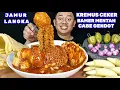 EDUN ENAK PISAN ⁉️ MAKAN MIE CEKER  JAMUR PEDAS LALAPAN BAWANG MERAH MENTAH CABE GENDOT 