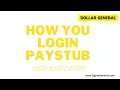 How To Login Paystub Login Portal - DGmeGeneral