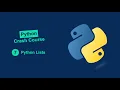 Python Crash Course Lists in Python - Beginner to Advanced