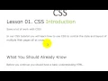 Lesson 1 CSS Introduction Sahalsoftware
