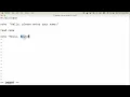 Bash Shell Scripting Tutorial Reading User Input from the Terminal and Print it