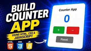 How to create a Counter App Using HTML CSS JavaScript