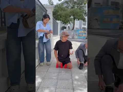Uncle helps handicapped man by giving him a glass #short #ytshorts #trendingshorts #viralshort #new