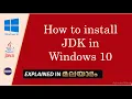 JDK Installation in Windows 10 in Malayalam How to install Java Development Kit Latest