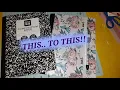 CREATING A PERSONALIZED JOURNAL From A Composition Notebook