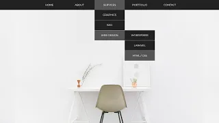 Animated Dropdown menu Design using HTML and CSS