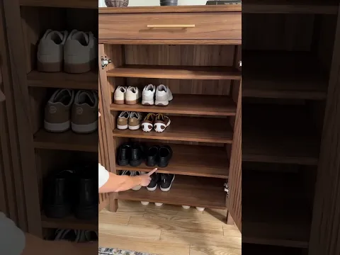 Stop tripping over shoes — stylish hidden storage for your foye