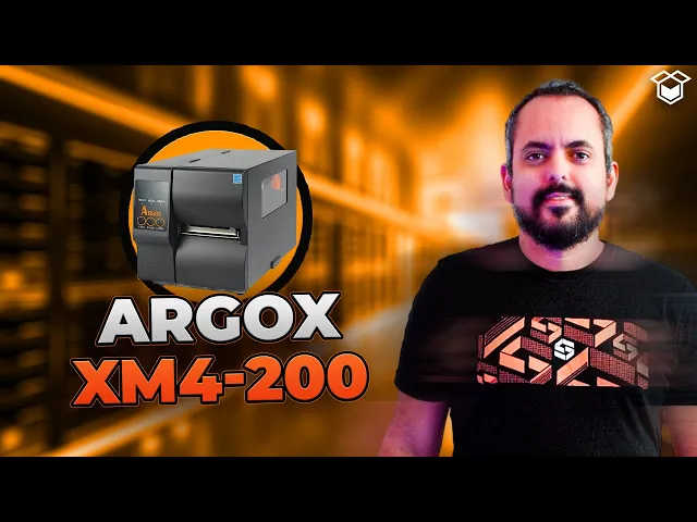 Vídeo Impressora de Etiquetas Argox XM4-200 203dpi - USB, Serial e Ethernet