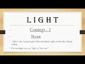 Meanings contexts and synonyms of Light
