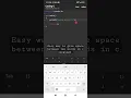 easy way to make space between two words in c language