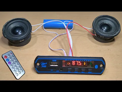 Download MP3 Audio amplifier Module, Bluetooth, AUX, SD Card, FM, Bluetooth speaker