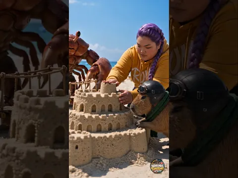 Dontol & Jinu Curang di Kontes Istana Pasir, Karma Langsung Datang🤣 #kapybara