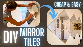 DIY Mirror Wall for 44 Decor Idea Wall Mirror Tiles