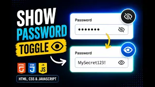 Show Hide Password Toggle with JavaScript