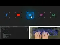 ASMR Programming - Glowing Social Media Icon Hover Effects using HTML CSS