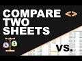 How to Compare Data in Two Excel Sheets