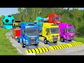 Download Lagu TRANSPORTING PIXAR CARS \u0026 FRUITS WITH COLORED \u0026 JOHN DEERE vs CLAAS vs TRACTORS - BeamNG.drive #962