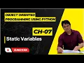 Static Variables Python Object Oriented Programming Tutorial in Hindi