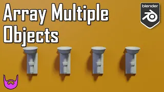 Array Multiple Objects with One Modifier Blender 2 9 Tutorial