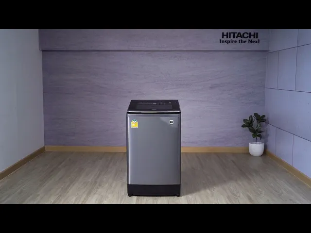 HITACHI เครื่องซักผ้าฝาบน 17 กก. SF-170ZCV SS อินเวอร์เตอร์  สีสเตนเลส